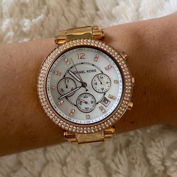 Michael Kors | Accessories | Michael Kors Parker Rose Goldtone 